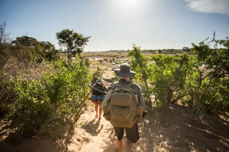 Bush walk in Selous